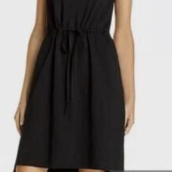 SEE BY CHLOE Cotton Yoke Step Hem Embroidery/Aplique Black KneeMid Dress XS $375 - Picture 7 of 15